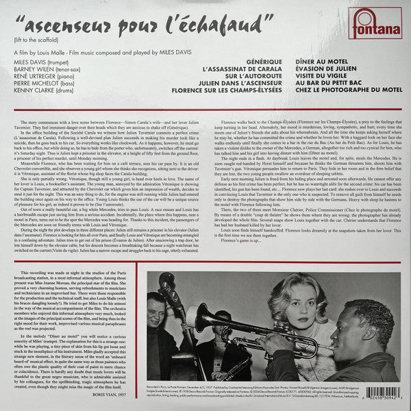 Miles Davis : Ascenseur pour ľéchafaud (LP, Album, RE, Gat)