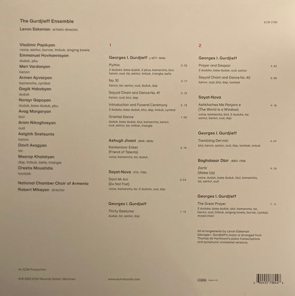 The Gurdjieff Ensemble*, Levon Eskenian : Zartir (LP, Album)