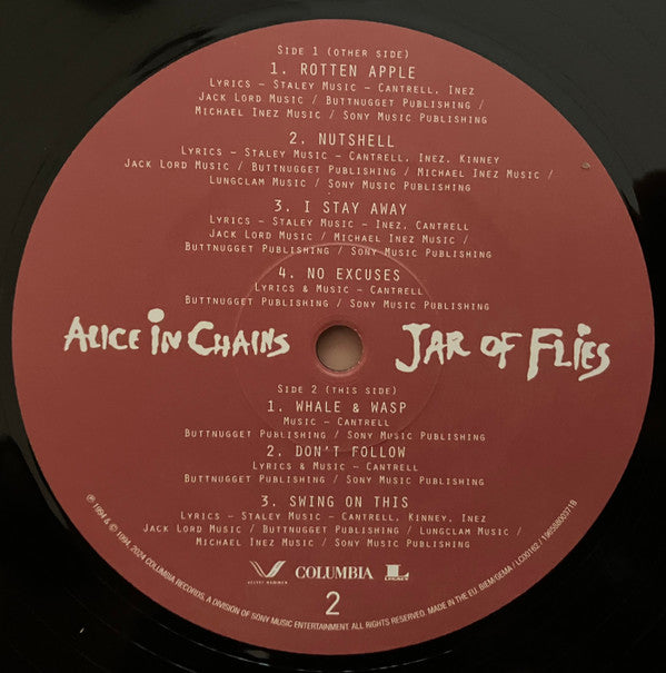 Alice In Chains : Jar Of Flies (LP, EP, RE, RM)