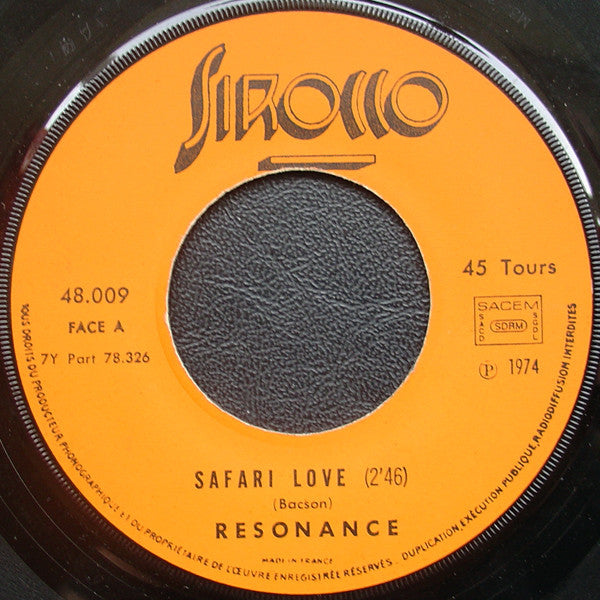 Resonance* : Safari Love / Moto Rock (7")