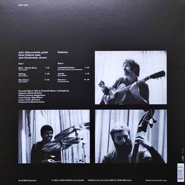 John Abercrombie, Dave Holland, Jack DeJohnette : Gateway (LP, Album, RE, RM, Gat)