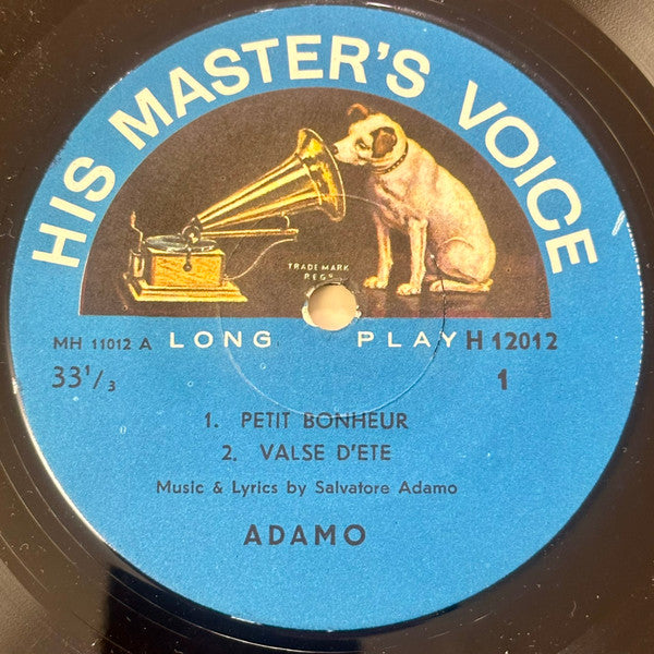 Adamo : Petit Bonheur + 3 (7", EP)