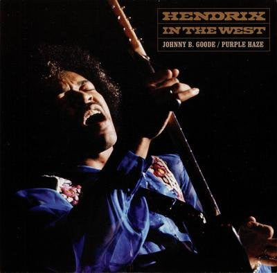 Jimi Hendrix : Hendrix In The West (Johnny B. Goode / Purple Haze) (7", Single, Ltd, Num)