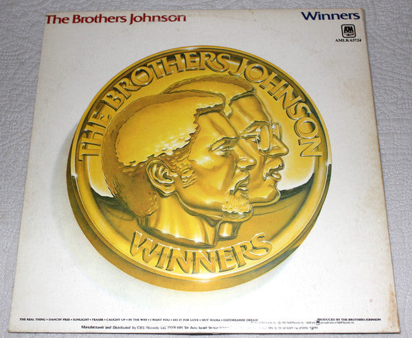 Brothers Johnson : Winners (LP, Album, Gat)