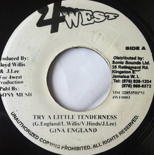 Gina England : Try A Little Tenderness (7", Single)