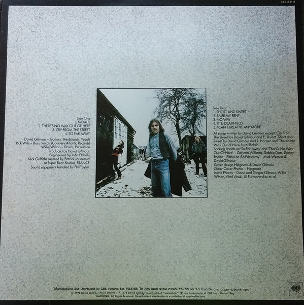 David Gilmour : David Gilmour (LP, Album)