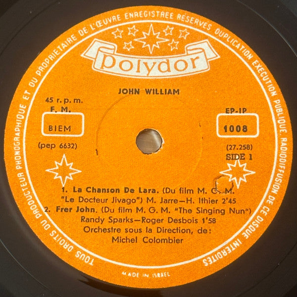 Hugo Blanco, John William : La Chanson De Lara / Moliendo Cafe (7", EP)