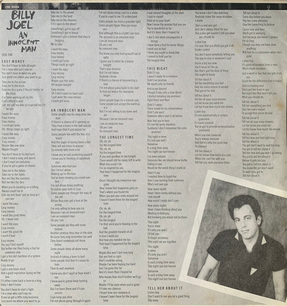 Billy Joel : An Innocent Man (LP, Album)