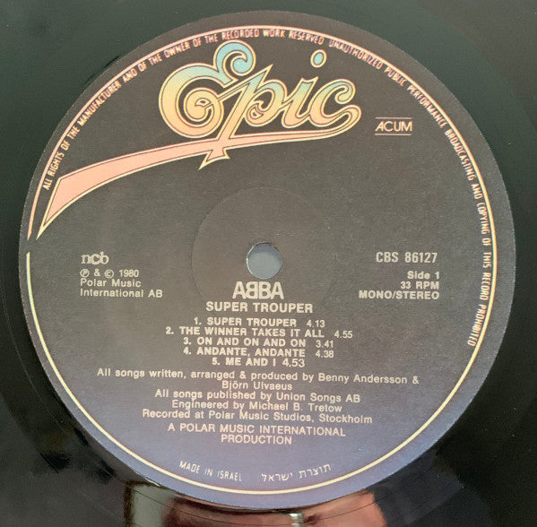 ABBA : Super Trouper (LP, Album)