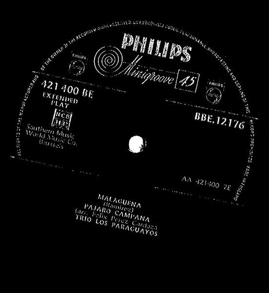 Trio Los Paraguayos : Maria Dolores / Serenata / Malagueña / Pajaro Campana (7", EP, Min)