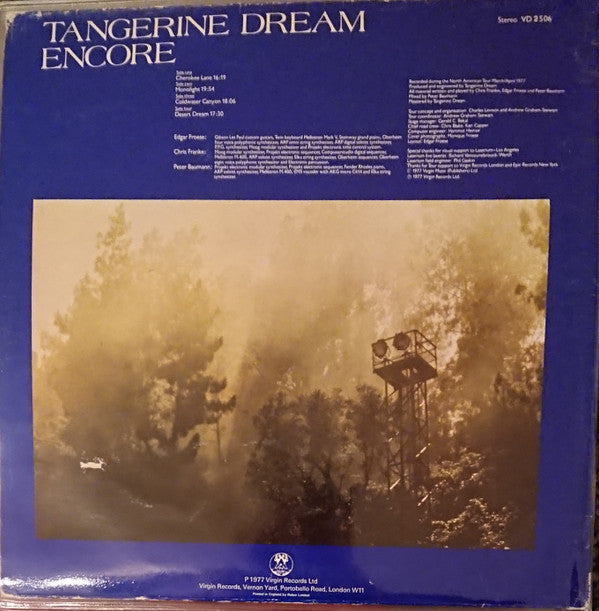 Tangerine Dream : Encore (2xLP, Album, RP, EMI)