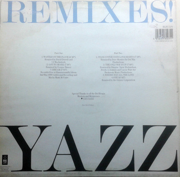 Yazz : The 'Wanted' Remixes! (LP, Album)