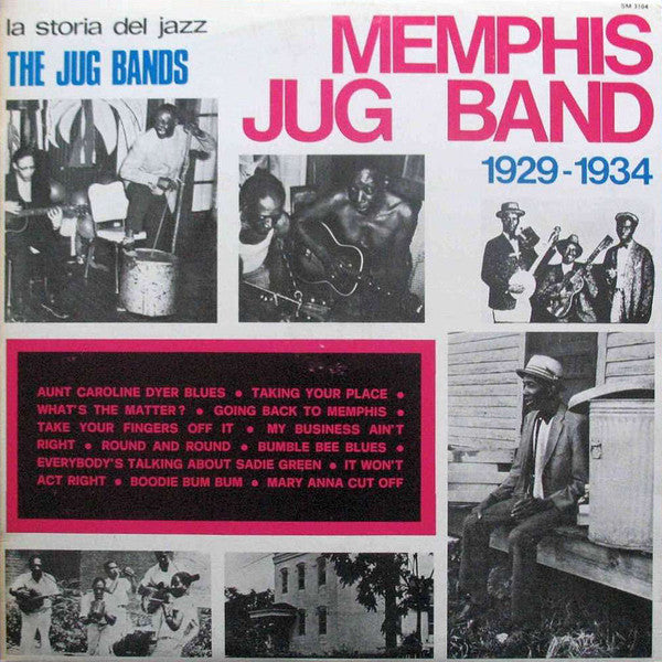 Memphis Jug Band : The Jug Bands-Memphis Jug Band (LP, Album, Comp)