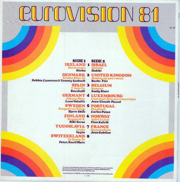 Various : Eurovision 81 (LP, Comp)