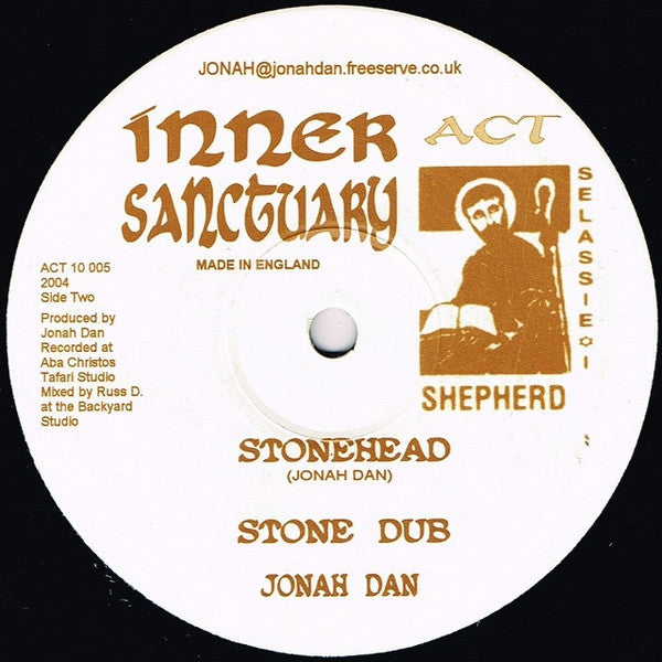 Jonah Dan : Feel The Vibe / Stonehead (10")
