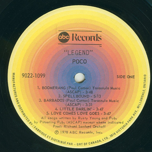 Poco (3) : Legend (LP, Album)