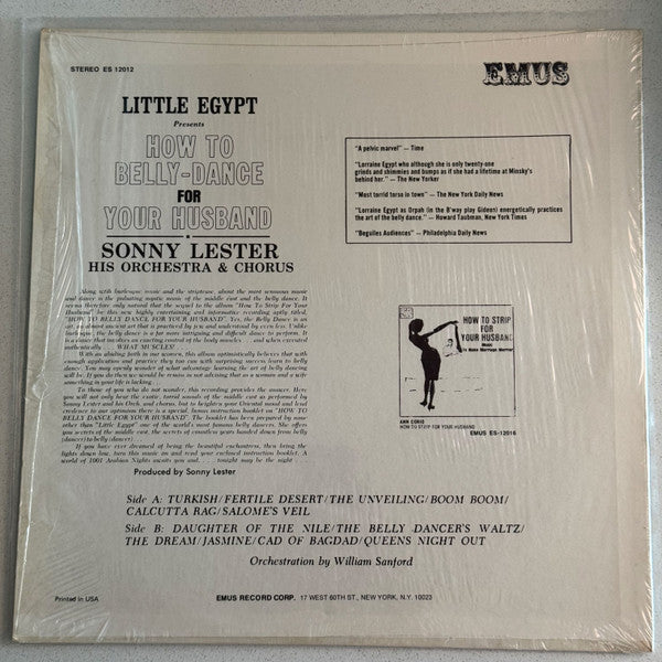 Sonny Lester His Orchestra & Chorus* : How To Belly-Dance For Your Husband (LP, Album)