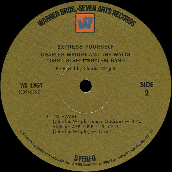 Charles Wright & The Watts 103rd St Rhythm Band : Express Yourself (LP, Album, RE, 180)