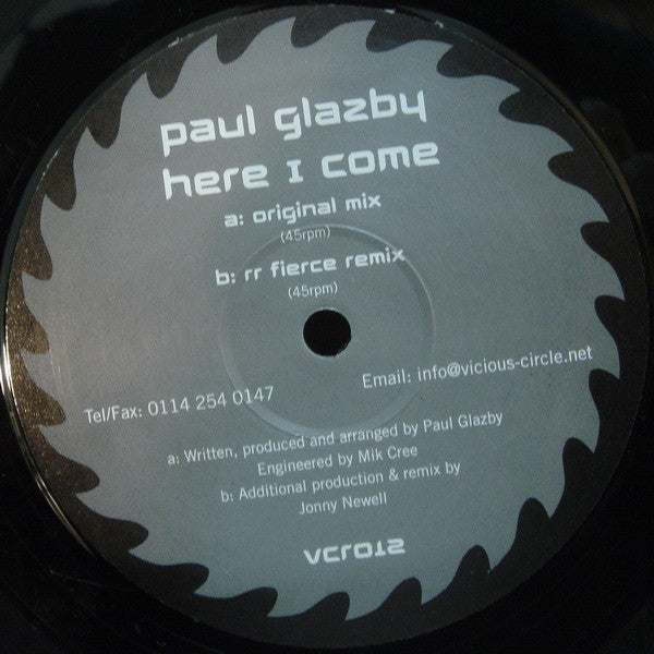 Paul Glazby : Here I Come (12")