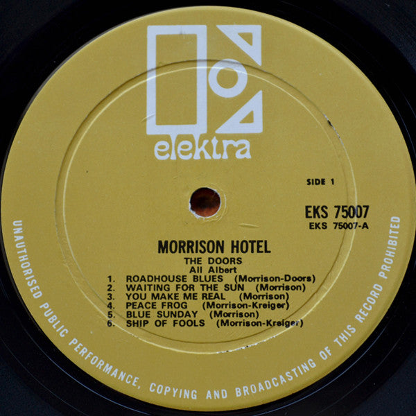 The Doors : Morrison Hotel (LP, Album)