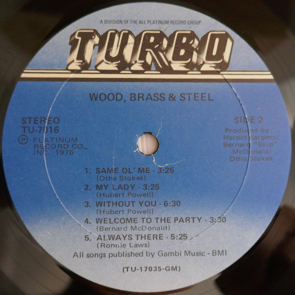 Wood, Brass & Steel : Wood, Brass & Steel (LP, Album, San)