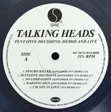 Talking Heads : Tentative Decisions: Demos & Live (LP, Cle + 7", Cle + RSD, Comp, Ltd, RE)