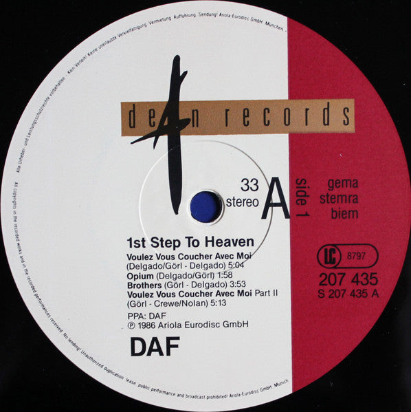 DAF* : 1st Step To Heaven (LP, Album)