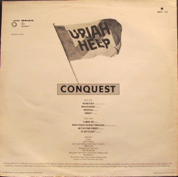 Uriah Heep : Conquest (LP, Album)