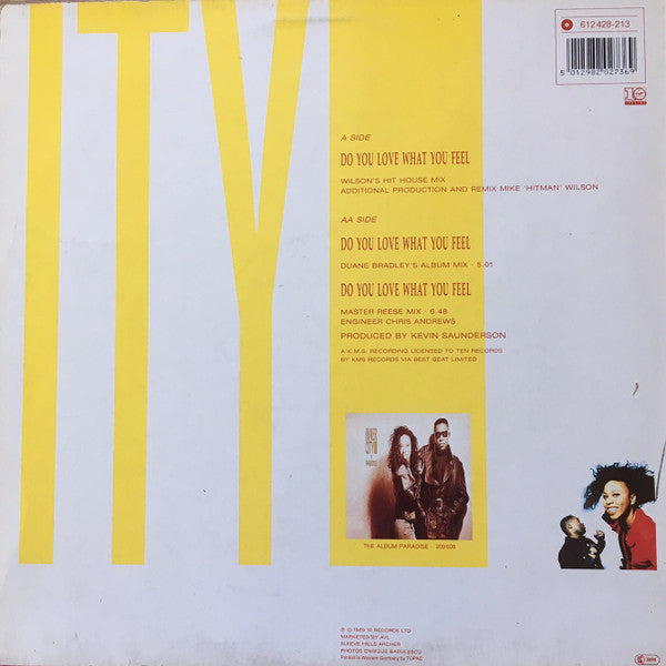 Inner City : Do You Love What You Feel (12")