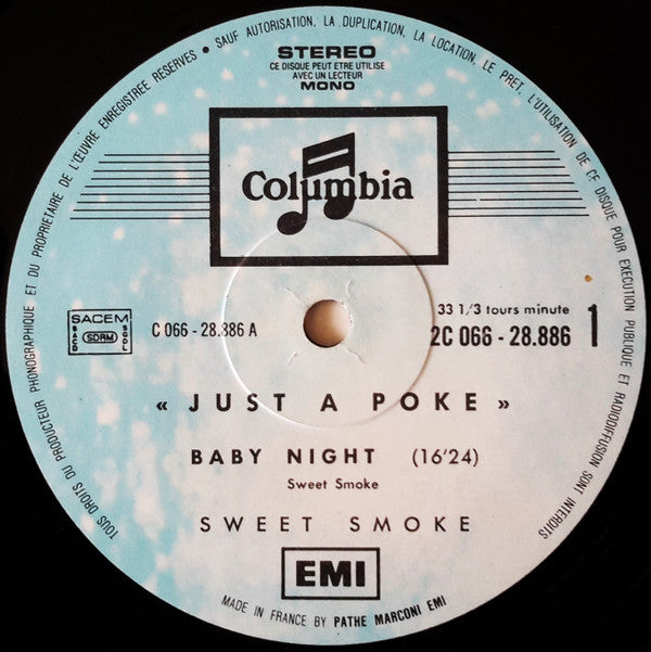 Sweet Smoke : Just A Poke (LP, Album, RE, RP)