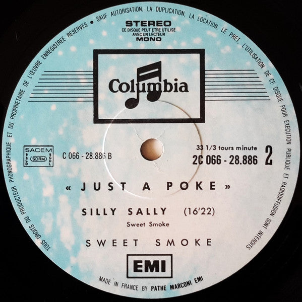 Sweet Smoke : Just A Poke (LP, Album, RE, RP)