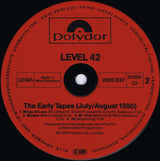 Level 42 : The Early Tapes · July/Aug 1980 (LP, Album)