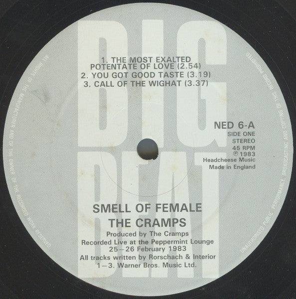 The Cramps : Smell Of Female (12", MiniAlbum, Son)