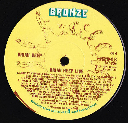 Uriah Heep : Uriah Heep Live (2xLP, Album)