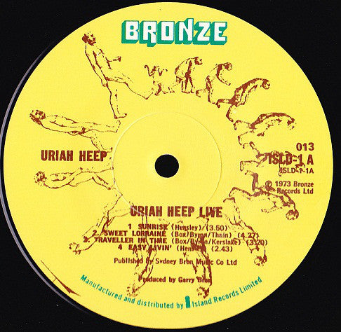 Uriah Heep : Uriah Heep Live (2xLP, Album)