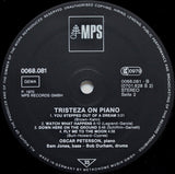 Oscar Peterson Trio* : Tristeza On Piano (LP, Album, RE, RP, Gat)