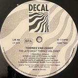 Townes Van Zandt : The Late Great Townes Van Zandt (LP, Album, RE)