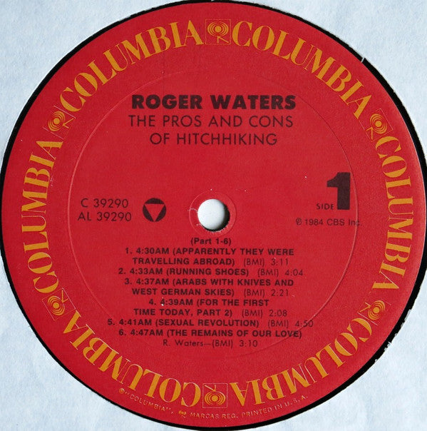 Roger Waters : The Pros And Cons Of Hitch Hiking (LP, Album, RE)