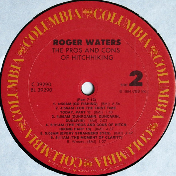 Roger Waters : The Pros And Cons Of Hitch Hiking (LP, Album, RE)