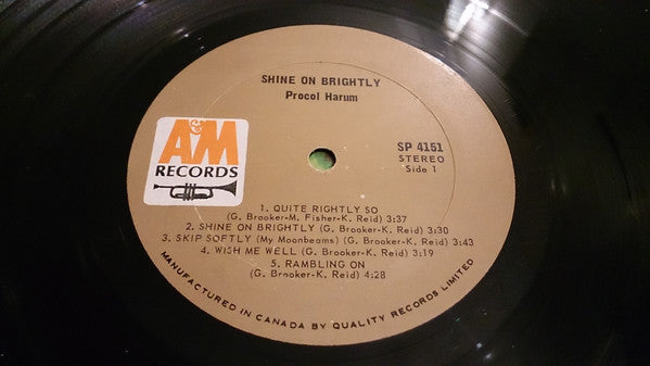 Procol Harum : Shine On Brightly (LP, Album, RE)