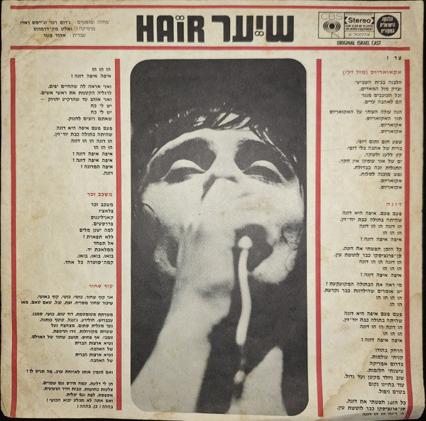 Original Israel Cast* : Hair - שיער  (LP)
