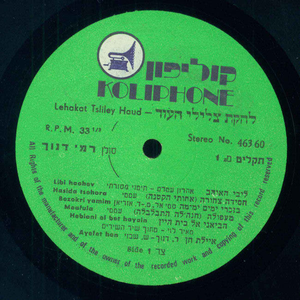 להקת צלילי העוד* : Record No. 1 (LP, Album)