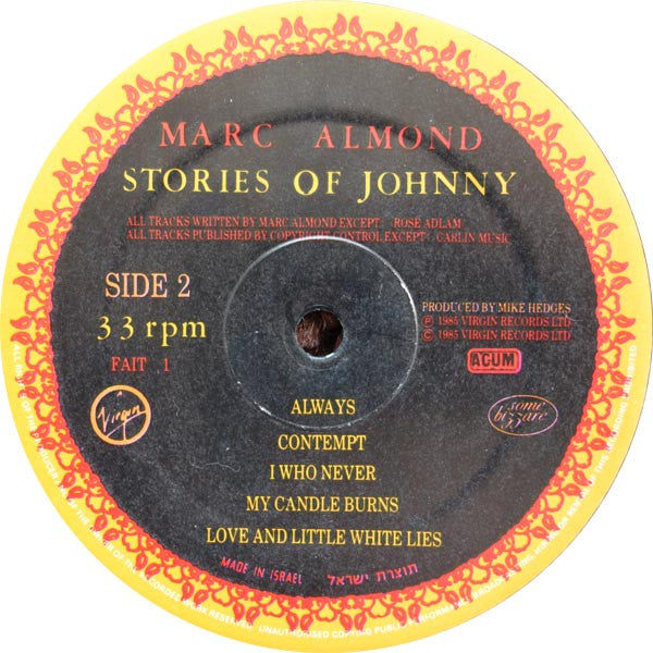 Marc Almond : Stories Of Johnny (LP, Album)