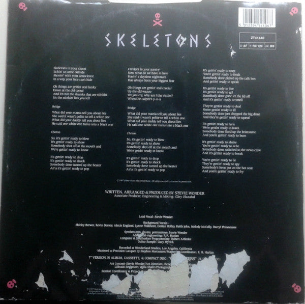 Stevie Wonder : Skeletons (12")
