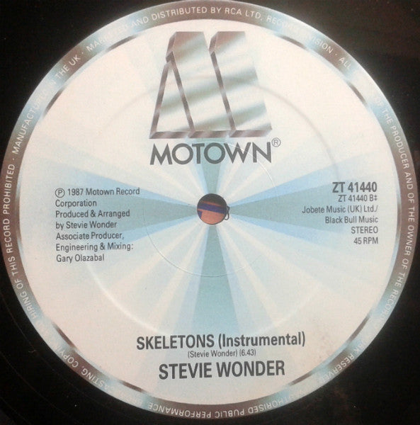 Stevie Wonder : Skeletons (12")