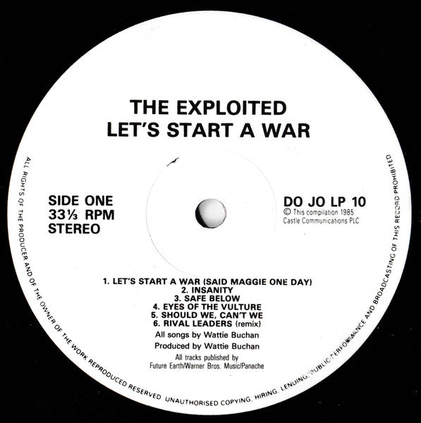 The Exploited : Let's Start A War...Said Maggie One Day. (LP, Album)