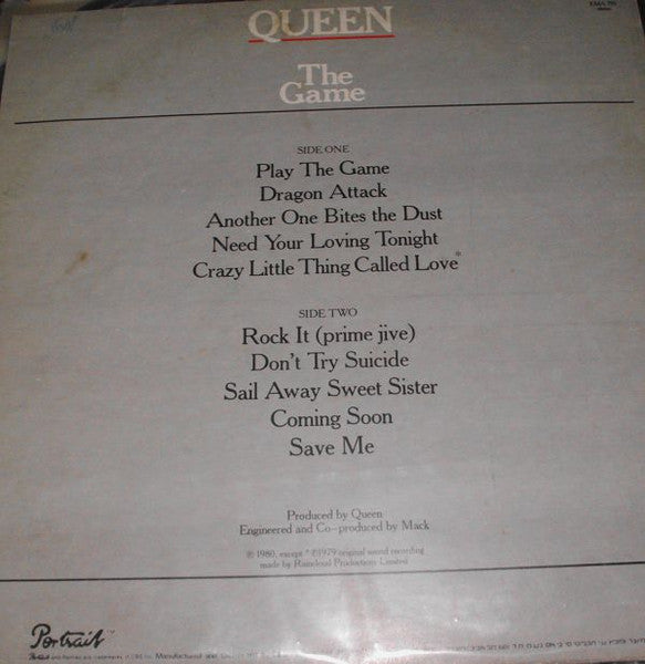 Queen : The Game (LP, Album)