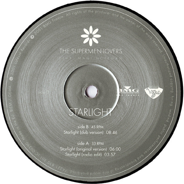 The Supermen Lovers Feat. Mani Hoffman : Starlight (12")