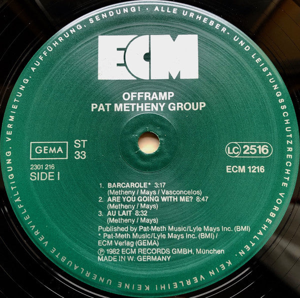 Pat Metheny Group : Offramp (LP, Album)