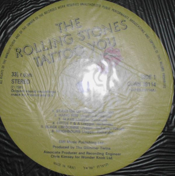 Rolling Stones* : Tattoo You (LP, Album)